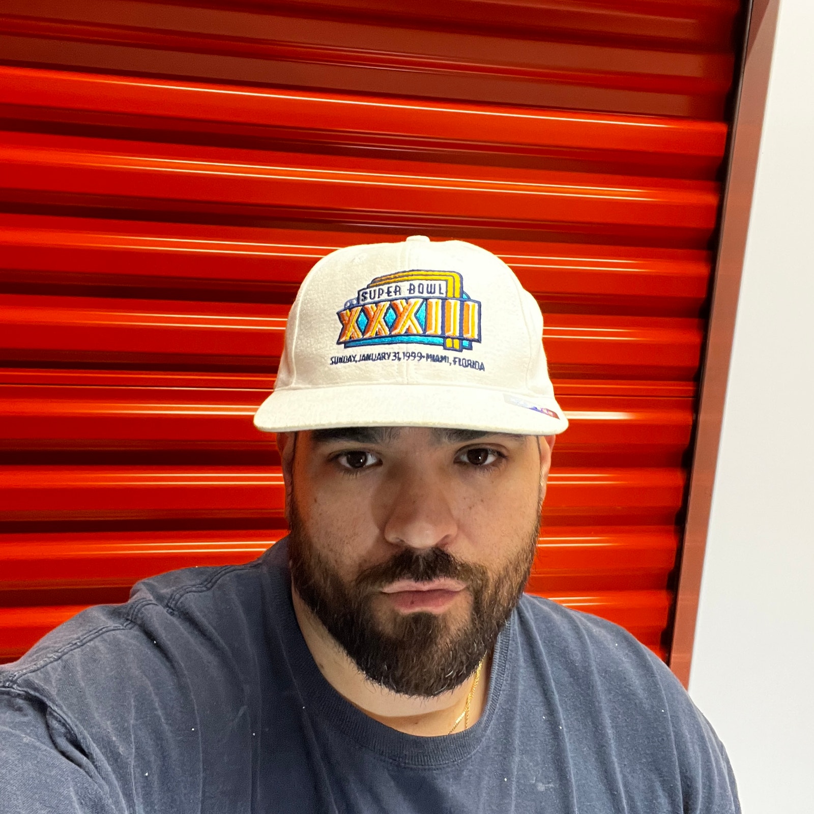 Vintage 1999 Super Bowl Xxxiii Hat Snapback White Nfl